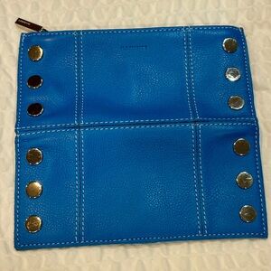 Hammitt ~🌸 NEW! 🌸~110 North Wallet Hydrangea Blue 💙Leather Lifetime Stunning NWT